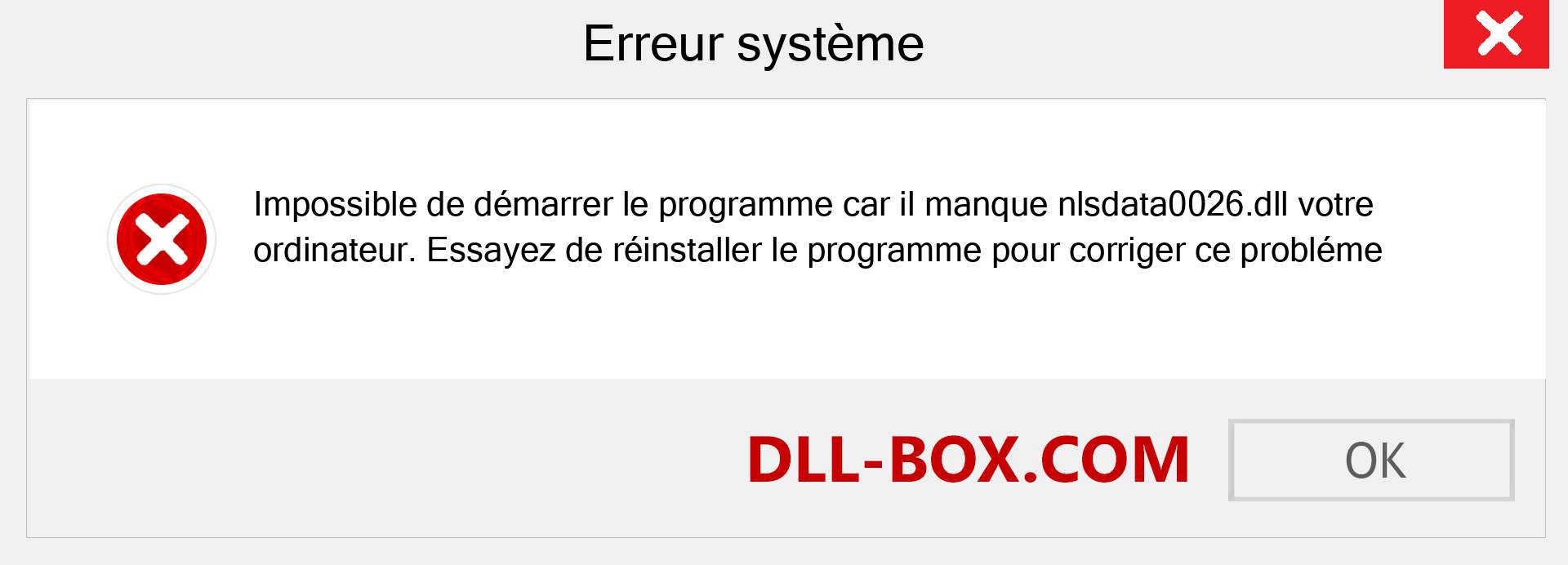 Le fichier nlsdata0026.dll est manquant ?. Télécharger pour Windows 7, 8, 10 - Correction de l'erreur manquante nlsdata0026 dll sur Windows, photos, images